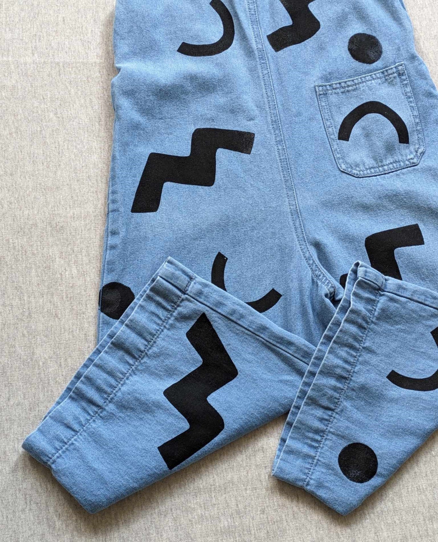 Abstract Dungarees