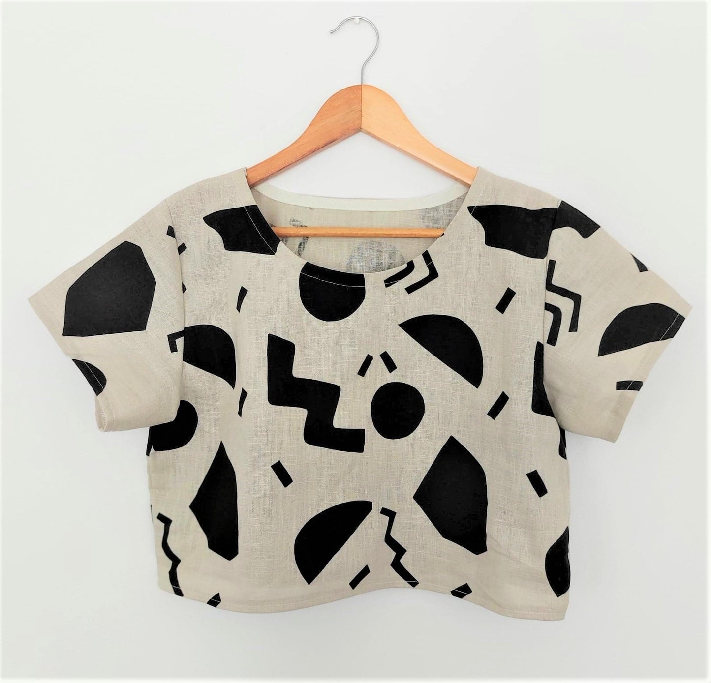 Abstract Crop Top